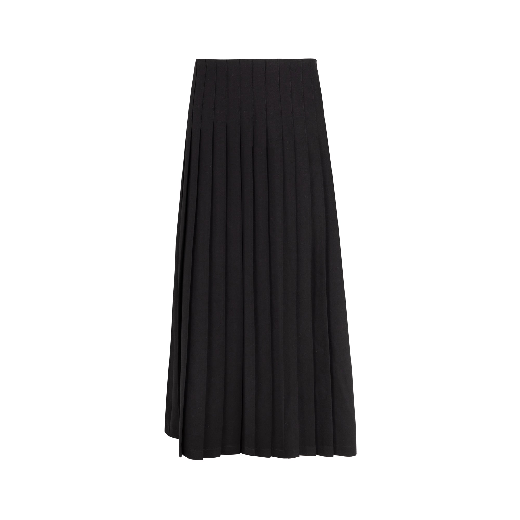BLACK ACCORDE SKIRT