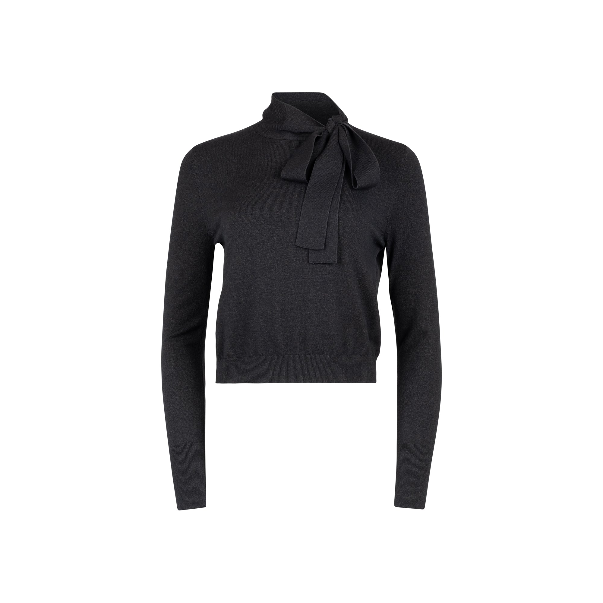 BLACK BOW SWEATER