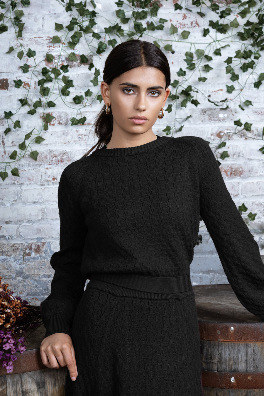 BLACK CALANTHAIA SWEATER