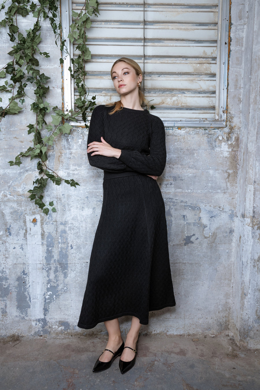 BLACK CALANTHAIA SWEATER