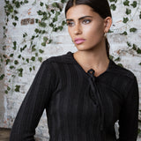BLACK MARLED AURIELLA DRESS