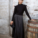 BLACK CABLEZZA SWEATER