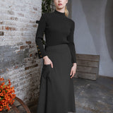 BLACK LUMA SKIRT