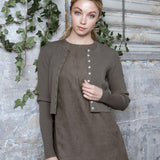 GREEN BLANCHE CARDIGAN