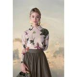 LIGHT TAN FLEUR SWEATER