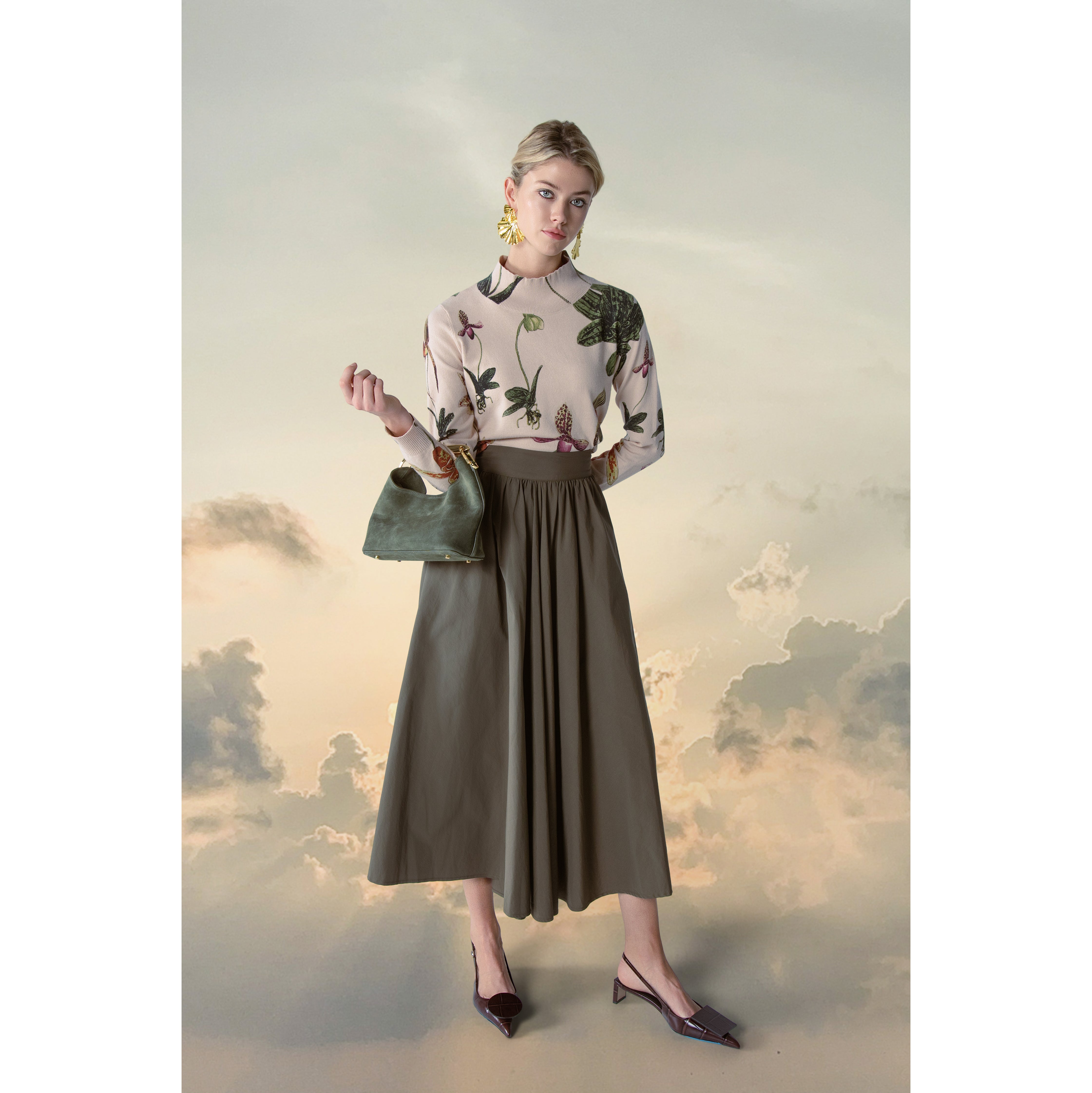 GREEN ALLURE SKIRT