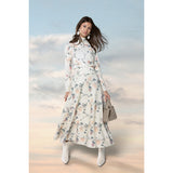 CREAM FLORAL LUNA SKIRT