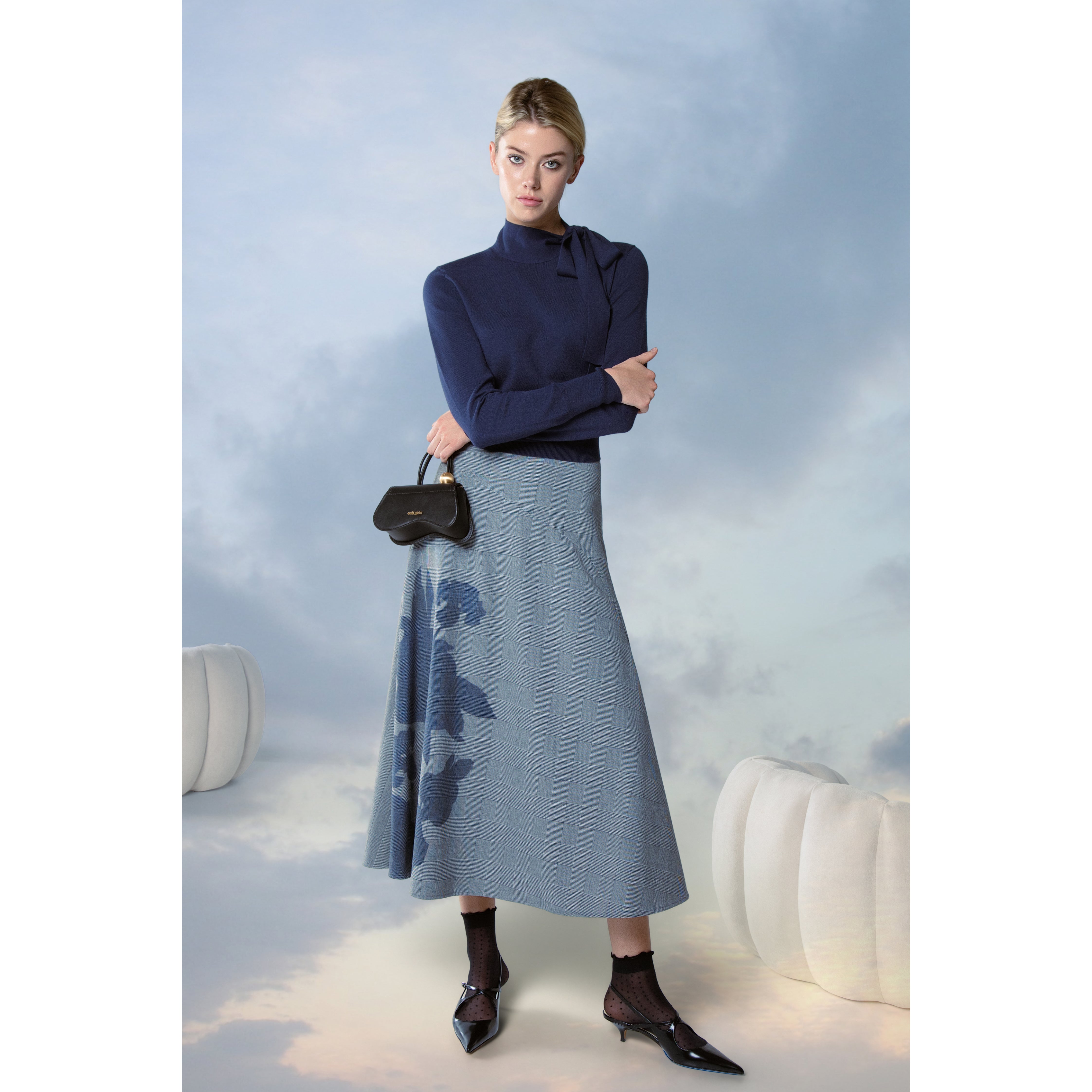 NAVY MODA SKIRT