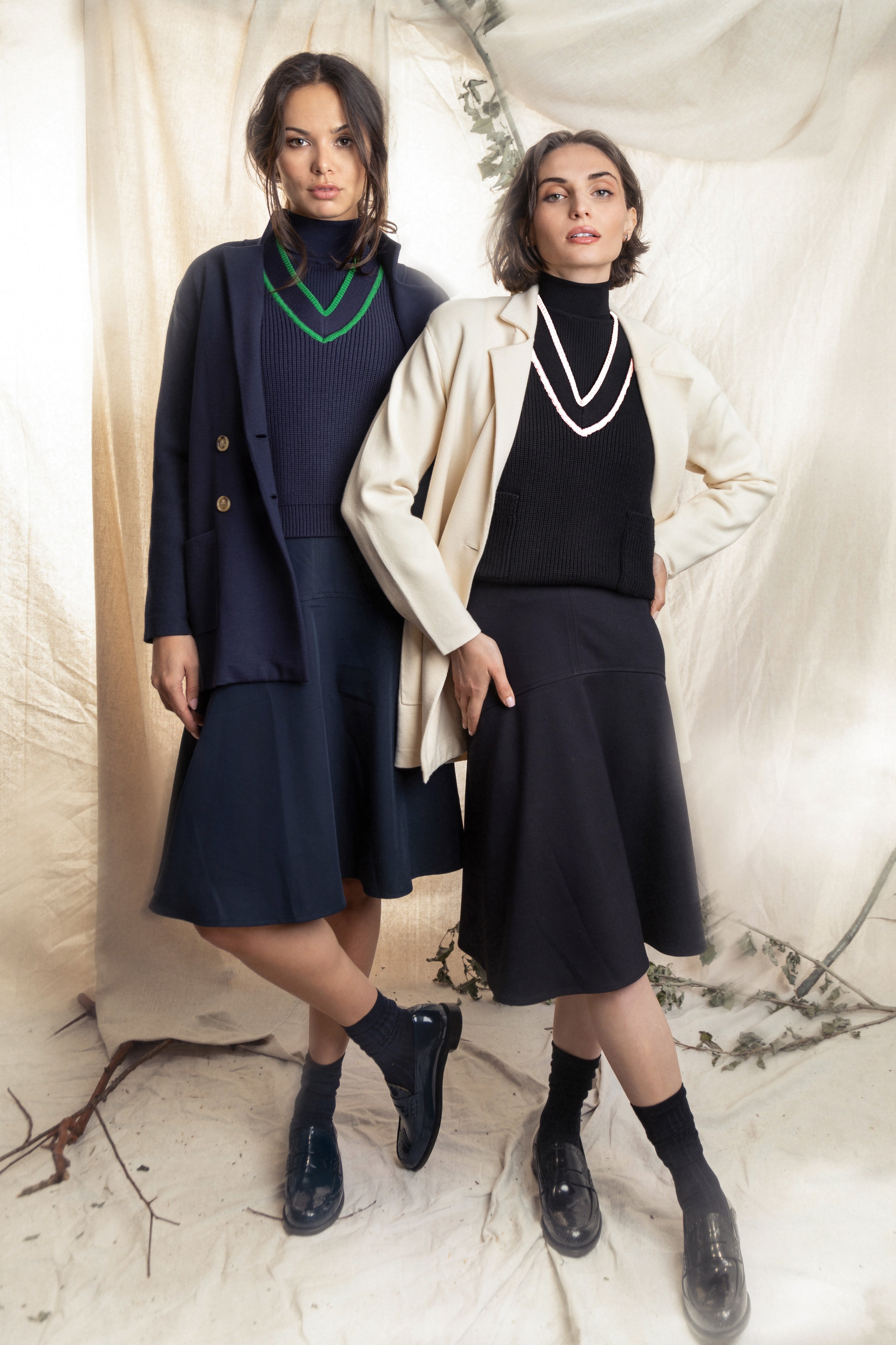 NAVY DOUBLE BREASTED BLAZER