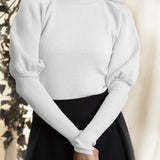 IVORY BLOUSON SLEEVEN TOP