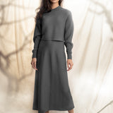 CHARCOAL SLEEVELESS DRESS