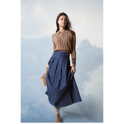 GRAY PLAID WRAP SKIRT