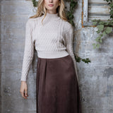 ECRU CABLETTA SWEATER