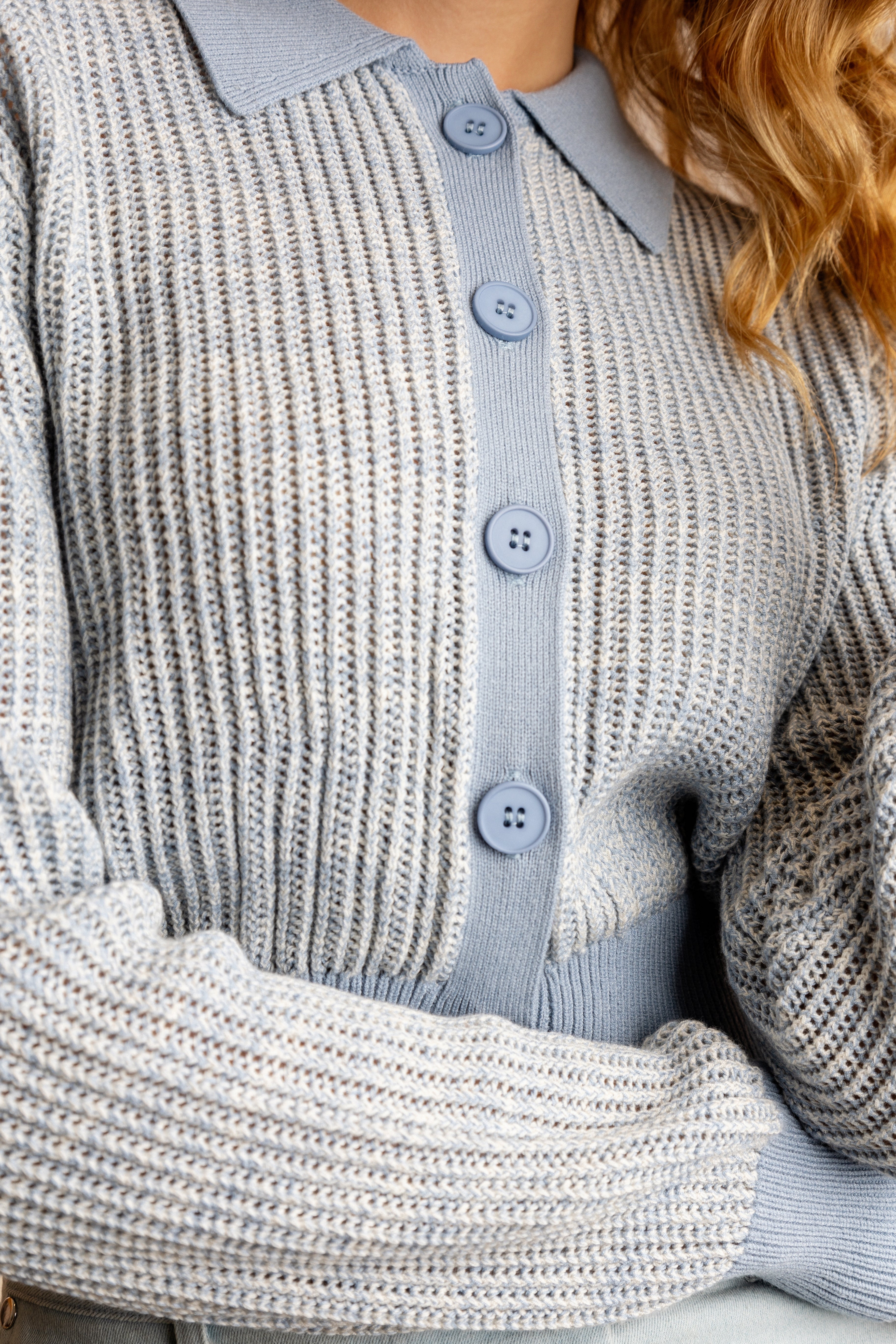 ICE MELT MULTI STITCH CARDIGAN