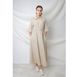 BEIGE ENZO DRESS