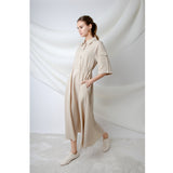 BEIGE ENZO DRESS