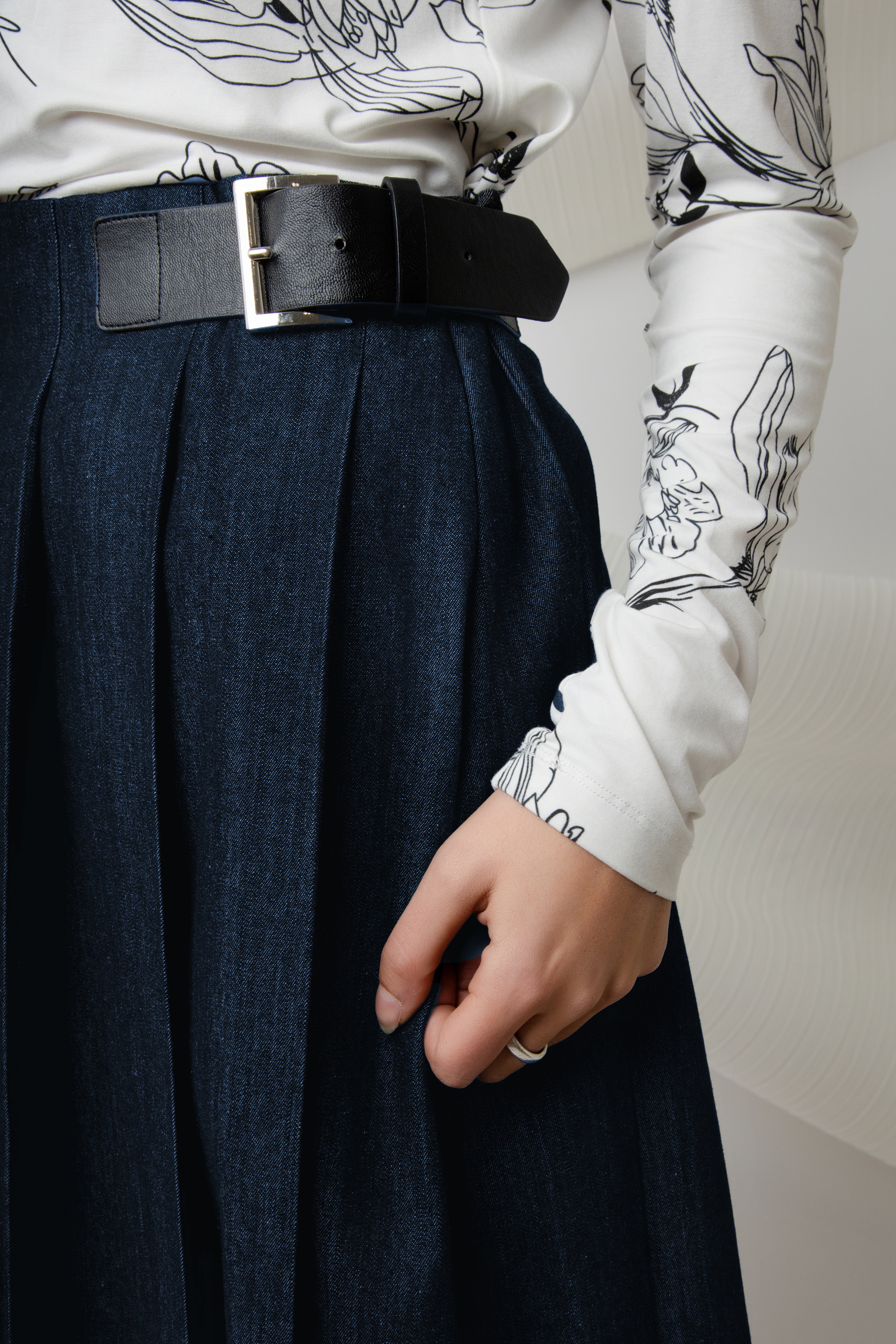 DENIM POLARIS SKIRT - 26"