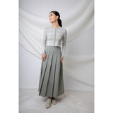 GREEN STRIPED KADE CARDIGAN