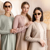 CELADON GREEN BASIC RIB CARDIGAN