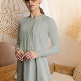 CELADON GREEN BASIC RIB CARDIGAN