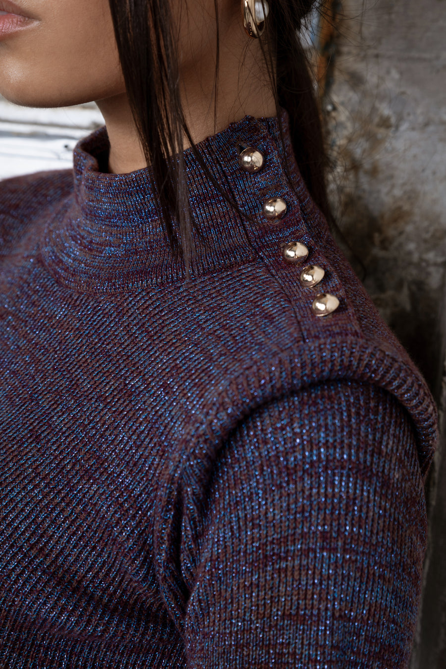 WINE ELYRIAN SWEATER