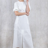 WHITE BELTED CARGO SKIRT