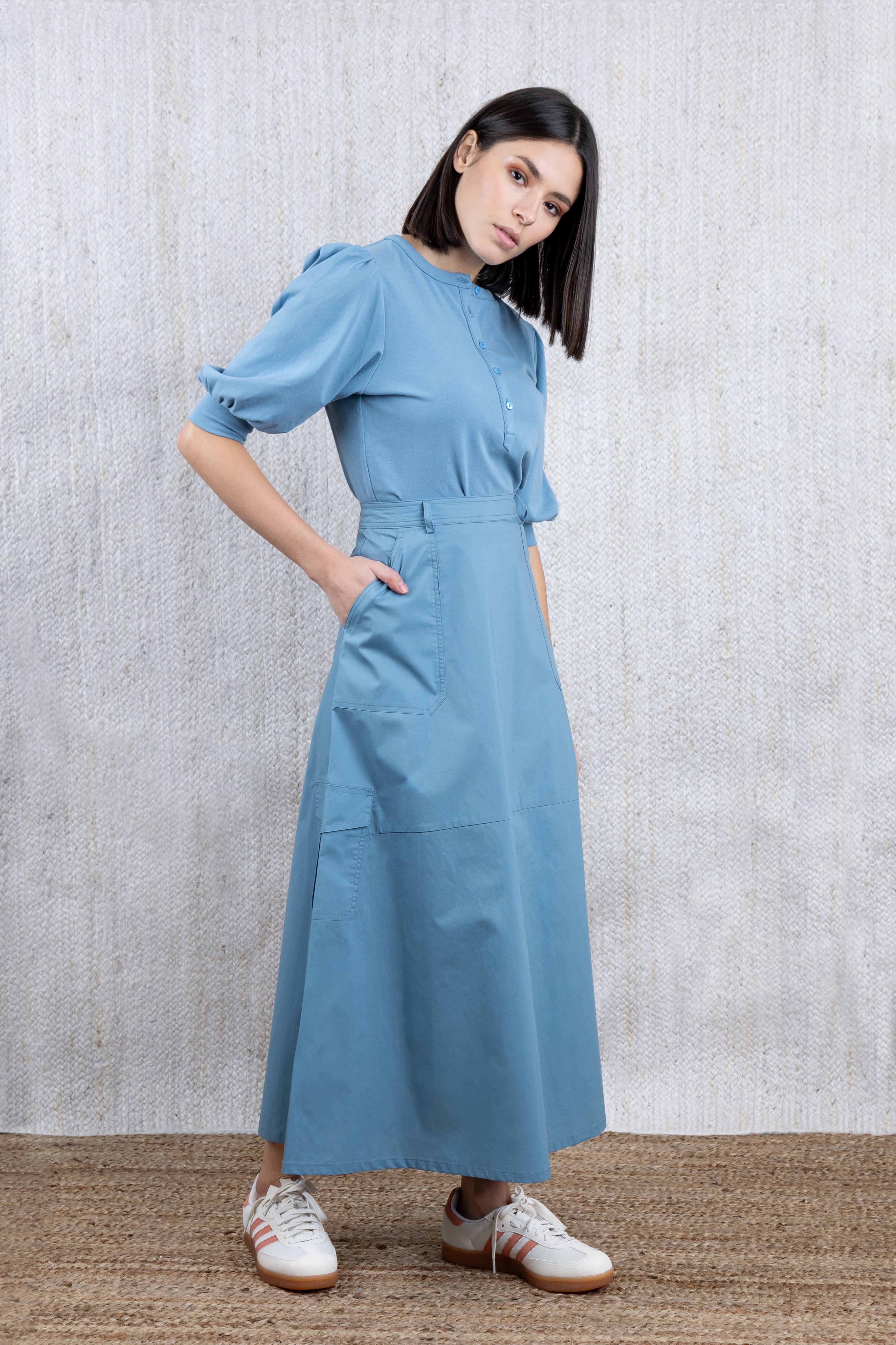 ICE MELT BELTED CARGO SKIRT