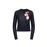 NAVY CAMELIA SWEATER