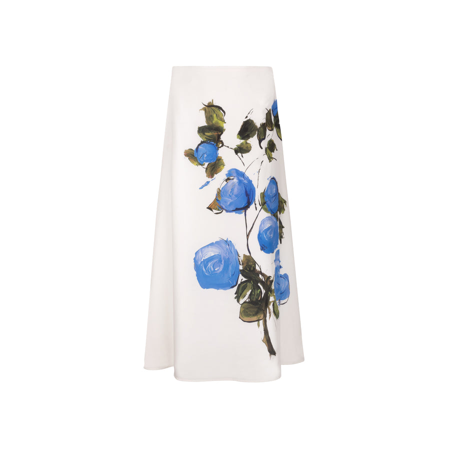 BLUE FLORAL DAFNE SKIRT