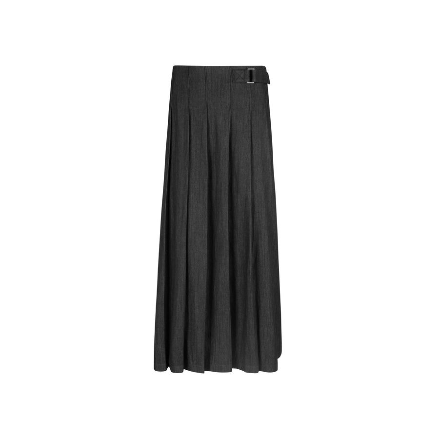 BLACK DENIM POLARIS SKIRT