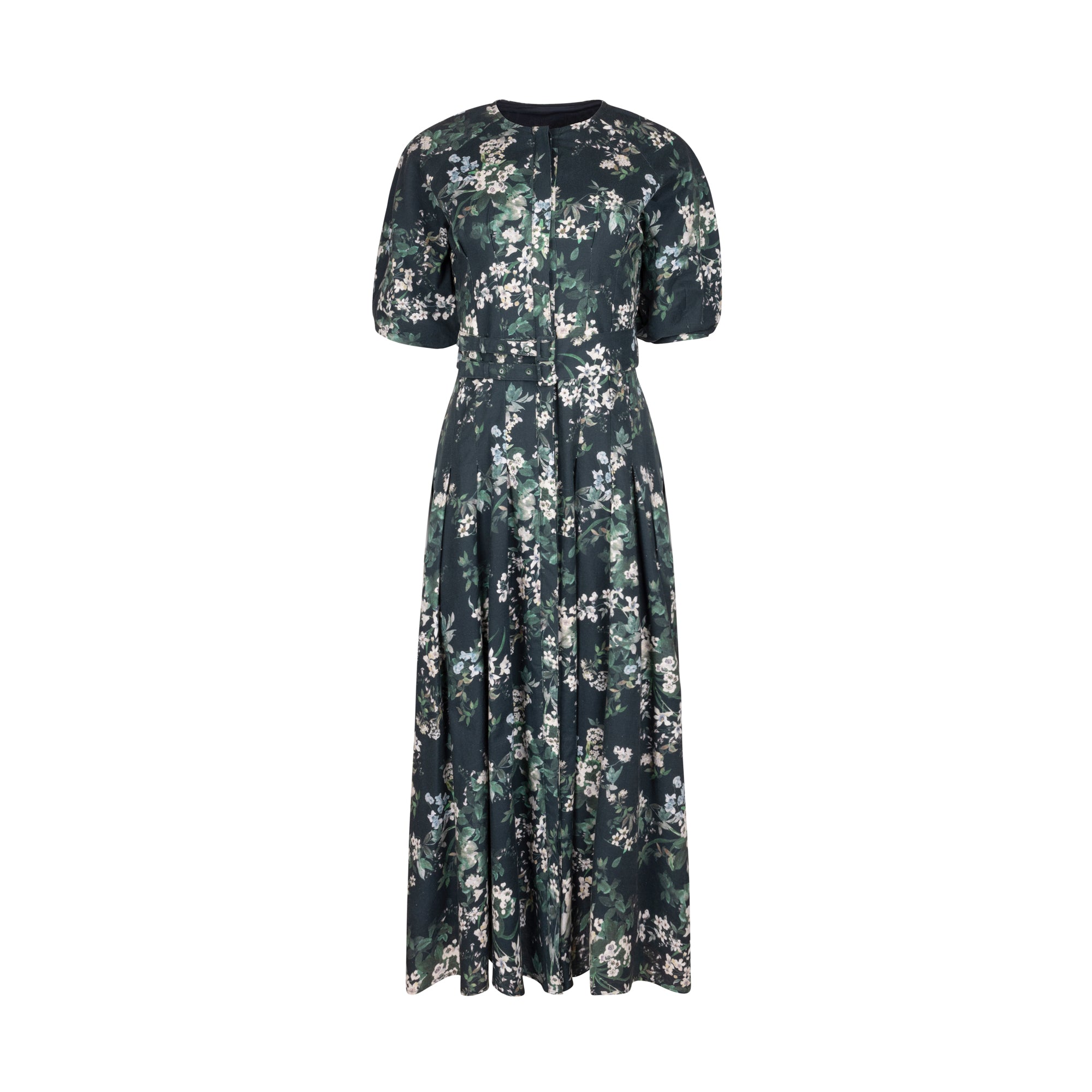BLUE FLORAL CARMEM DRESS