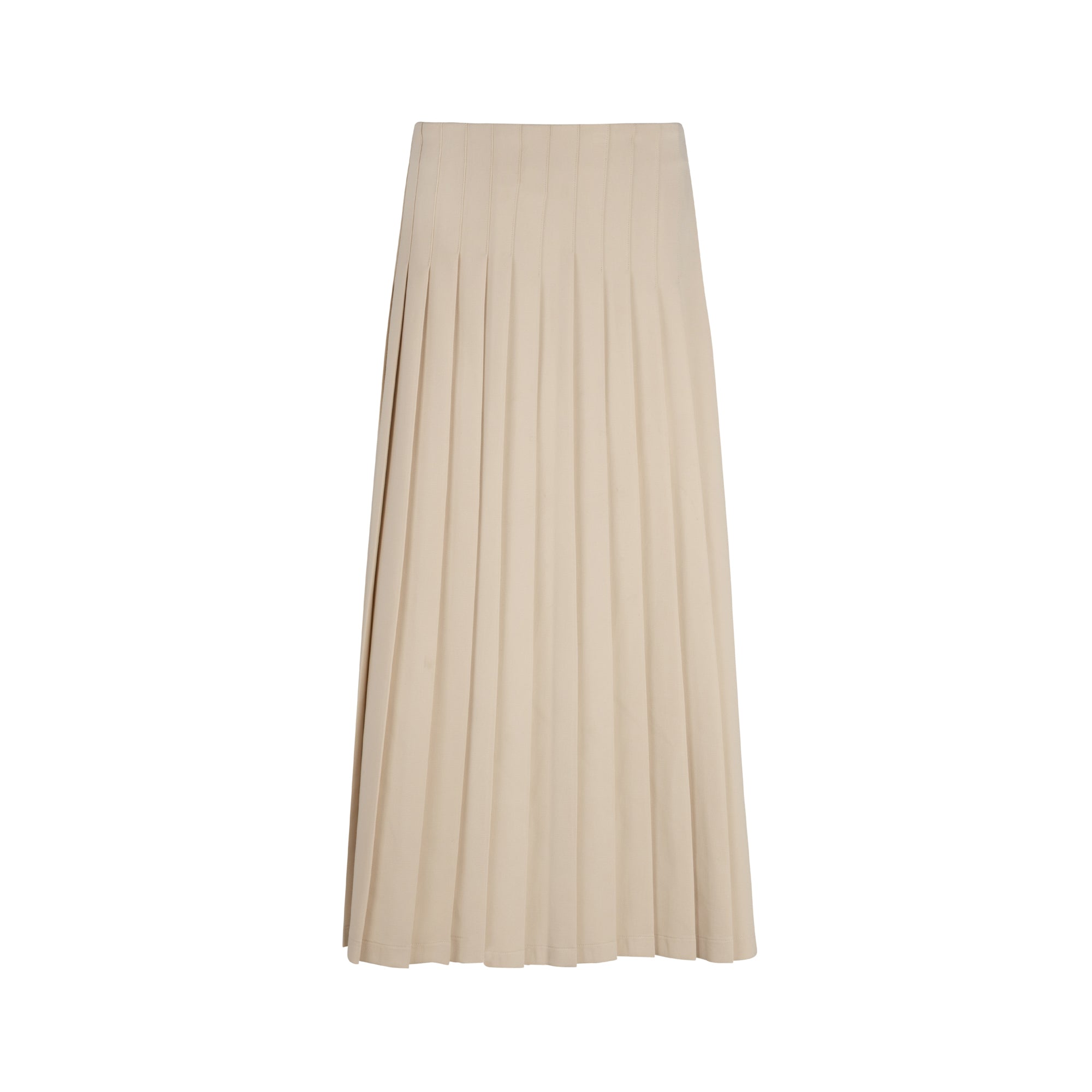 CREAM ACCORDE SKIRT