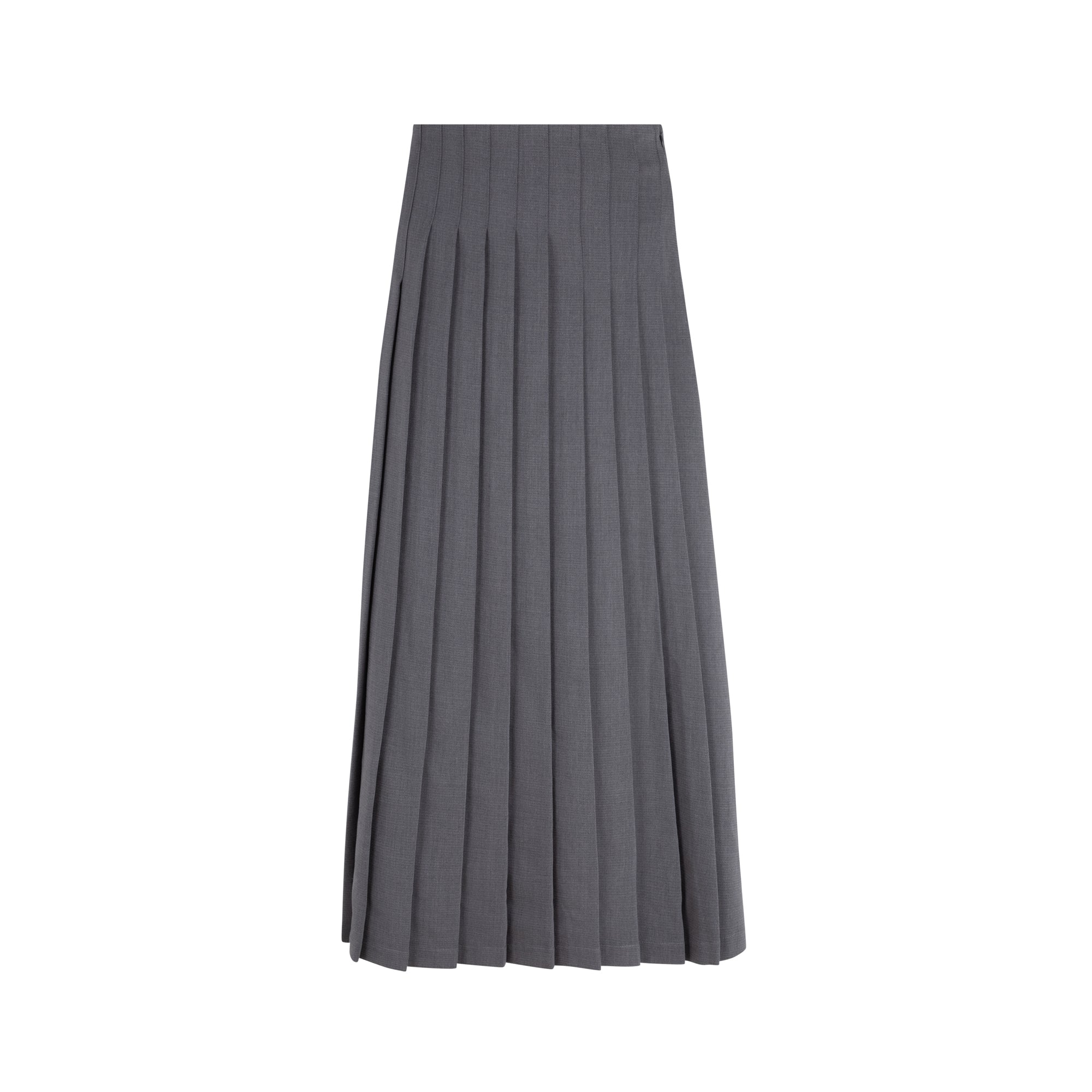 GRAY ACCORDE SKIRT
