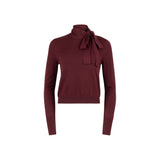 WINE BOW SWEATER
