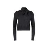 BLACK BOW SWEATER