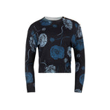 BLUE FLORAL ARIA SWEATER