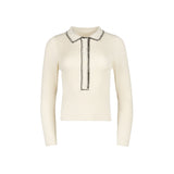 CREAM WHIPSTITCH POLO