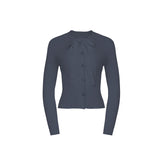 NAVY BOW SWEATER