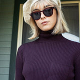 Eggplant Wide Rib Top