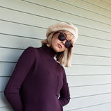 Eggplant Wide Rib Top