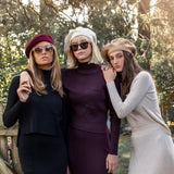 Eggplant Wide Rib Midi Skirt