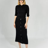 Black Tonal Varigated Skirt