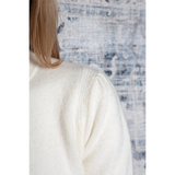IVORY PEARL BUTTON CARDIGAN