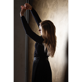 BLACK POINTELLE SHIFT SWEATER