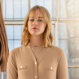 Wheat Sleeveless Knit Shell