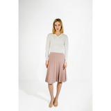 Ivory Solid Wrap Cardigan